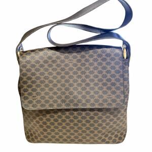 Vintage Céline Macadam Triomphe Flap Shoulder Bag - 1997 - Authentic